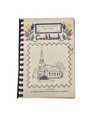 St Johns Lutheran Church Lyons Creek Cookbook Herington Kansas 1986 Vintage